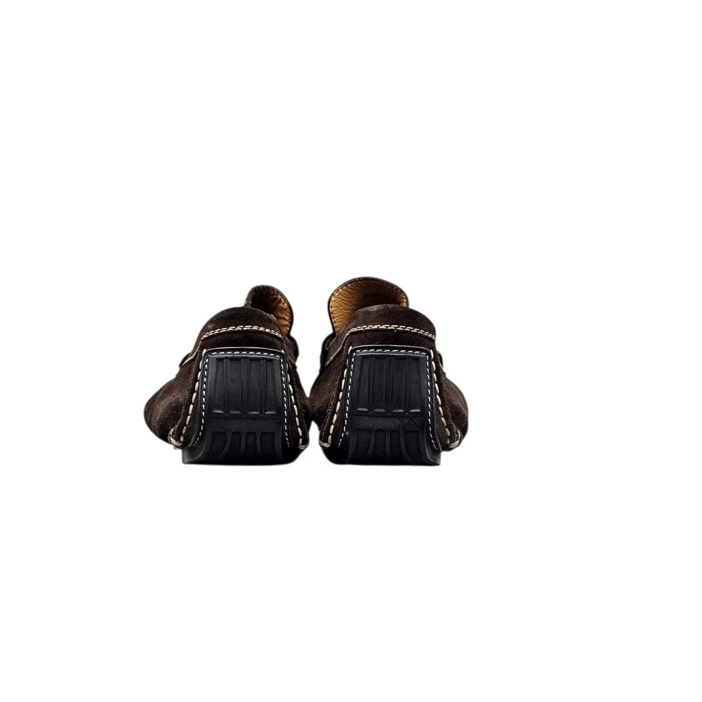 Magnanni Men's Size 10.5 US EUC Brown Suede Driving Loafers Drivers W/ Dust Bag‎